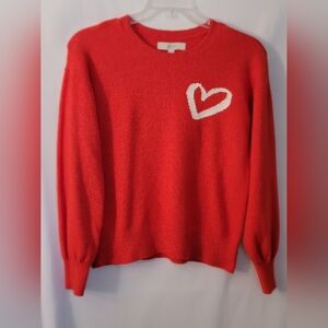 LOFT Red Sweater Size S